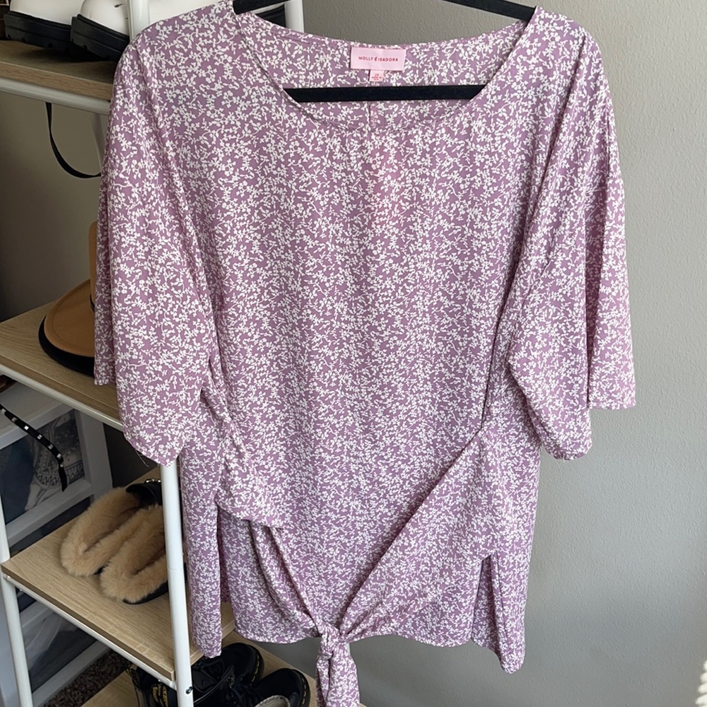 NWT tie front blouse